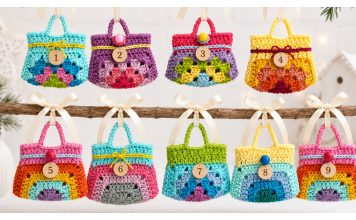 Miniature Granny Stripes Handbag Crochet Pattern