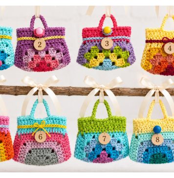 Miniature Granny Stripes Handbag Crochet Pattern