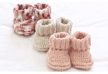 Peachy Baby Booties Free Crochet Pattern Peachy Baby Booties Free Crochet Pattern