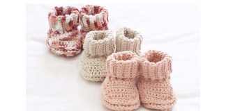 Peachy Baby Booties Free Crochet Pattern