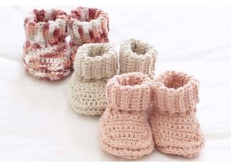 Peachy Baby Booties Free Crochet Pattern Peachy Baby Booties Free Crochet Pattern