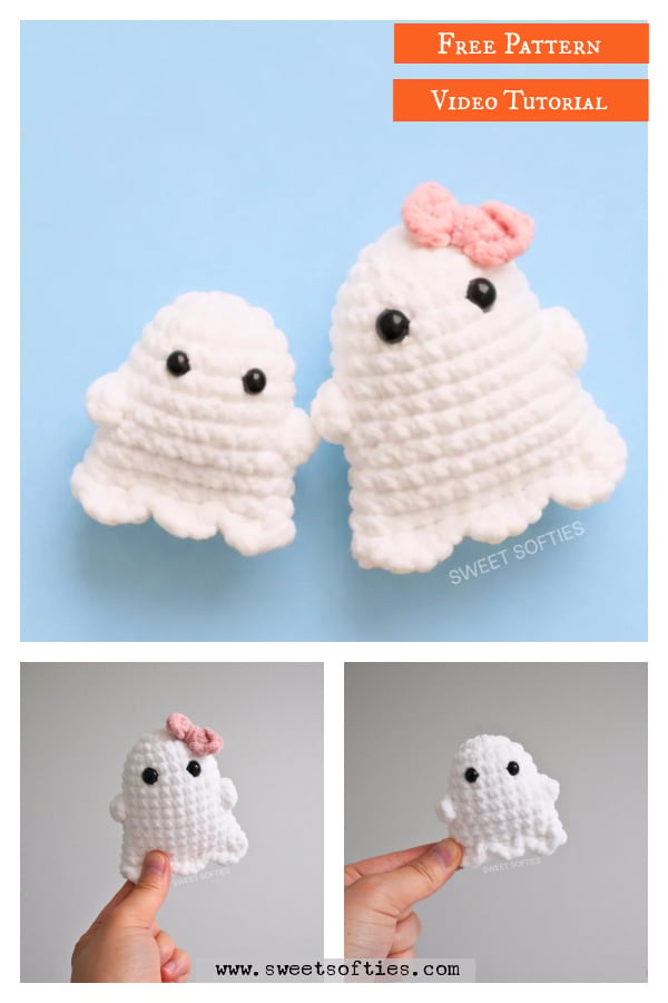 Pocket Ghost Free Crochet Pattern and Video Tutorial