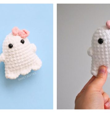 Pocket Ghost Free Crochet Pattern and Video Tutorial