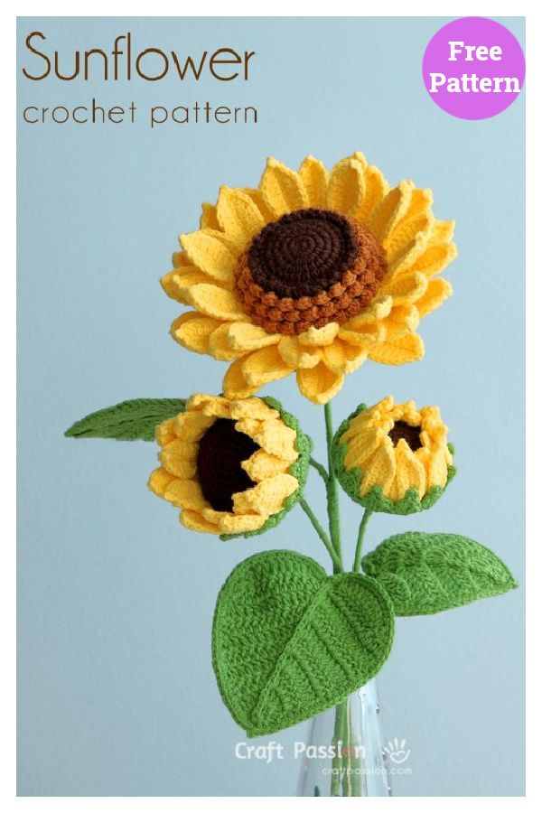 Sunflower Free Crochet Pattern