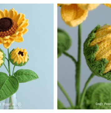 Sunflower Free Crochet Pattern