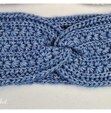 Textured Star Stitch Headband Free Crochet Pattern