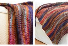 Woodland Prismatic Blanket Free Crochet Pattern and Video Tutorial