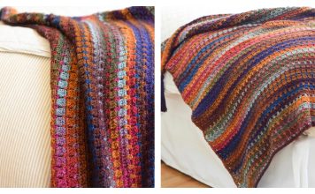Woodland Prismatic Blanket Free Crochet Pattern and Video Tutorial