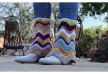 Chevron Chic Boot Cuffs Free Crochet Pattern