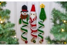Christmas Spinner Ornaments Free Crochet Pattern and Video Tutorial Christmas Spinner Ornaments Free Crochet Pattern and Video Tutorial