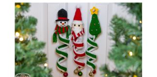 Christmas Spinner Ornaments Free Crochet Pattern and Video Tutorial