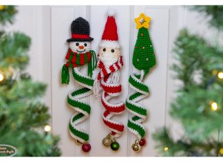 Christmas Spinner Ornaments Free Crochet Pattern and Video Tutorial