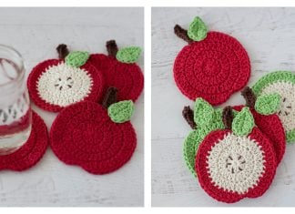 Cider Mill Apple Coasters Free Crochet Pattern Cider Mill Apple Coasters Free Crochet Pattern