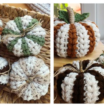 Farmhouse Braids Pumpkin Free Crochet Pattern and Video Tutorial