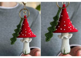 Fly Agaric Charm Free Crochet Pattern