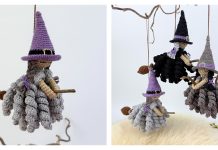 Flying Witches Crochet Pattern