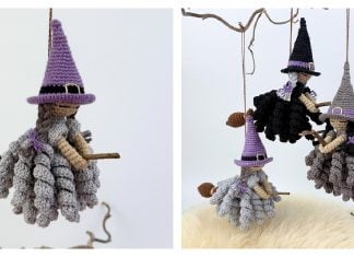 Flying Witches Crochet Pattern Flying Witches Crochet Pattern