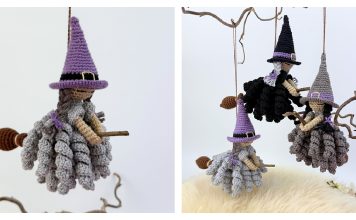 Flying Witches Crochet Pattern