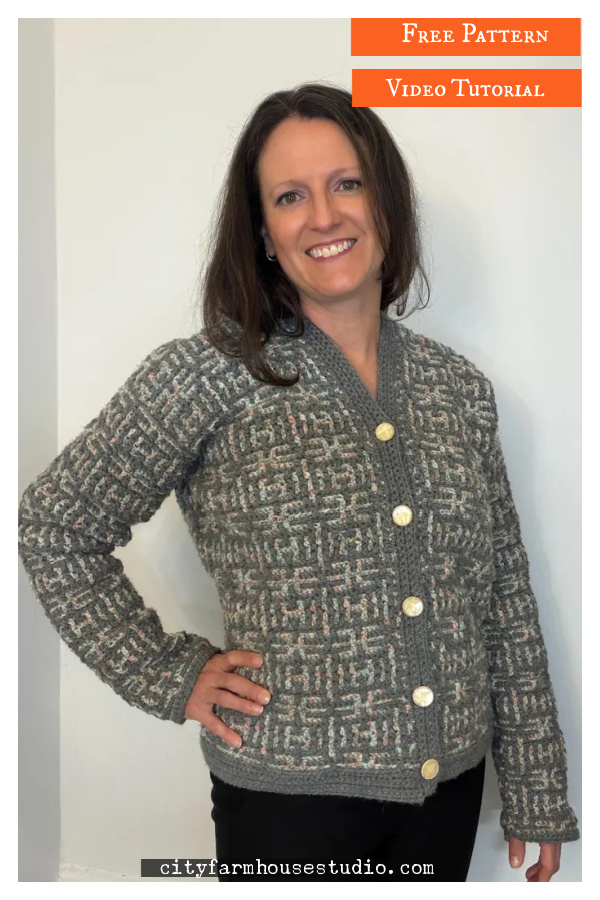 From the Morning Cardigan Free Crochet Pattern and Video Tutorial