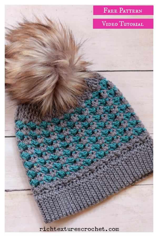 Jordan Beanie Free Crochet Pattern and Video Tutorial