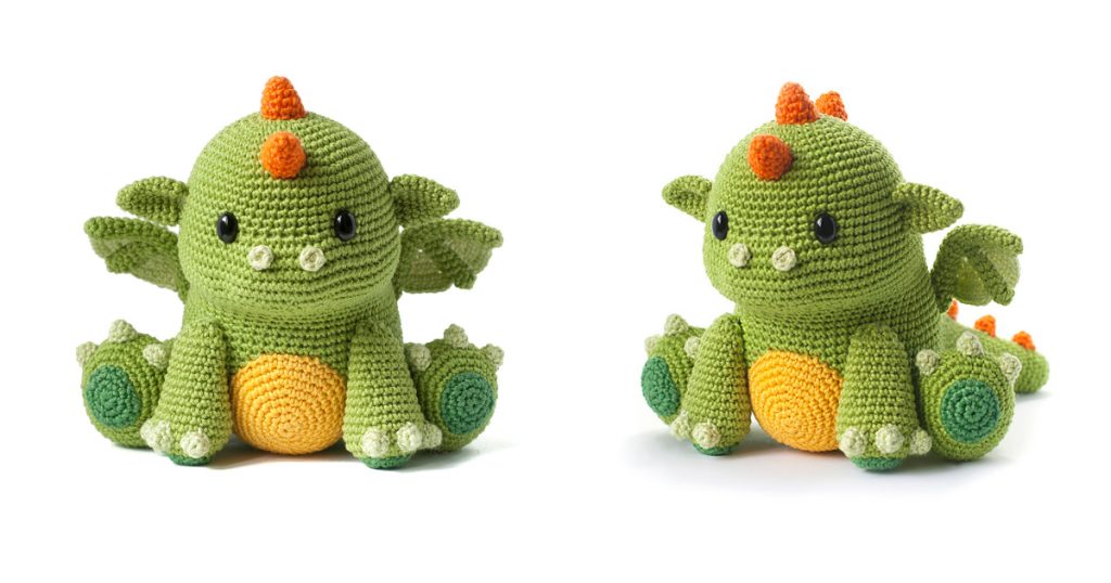 Koji the Baby Dragon Free Crochet Pattern