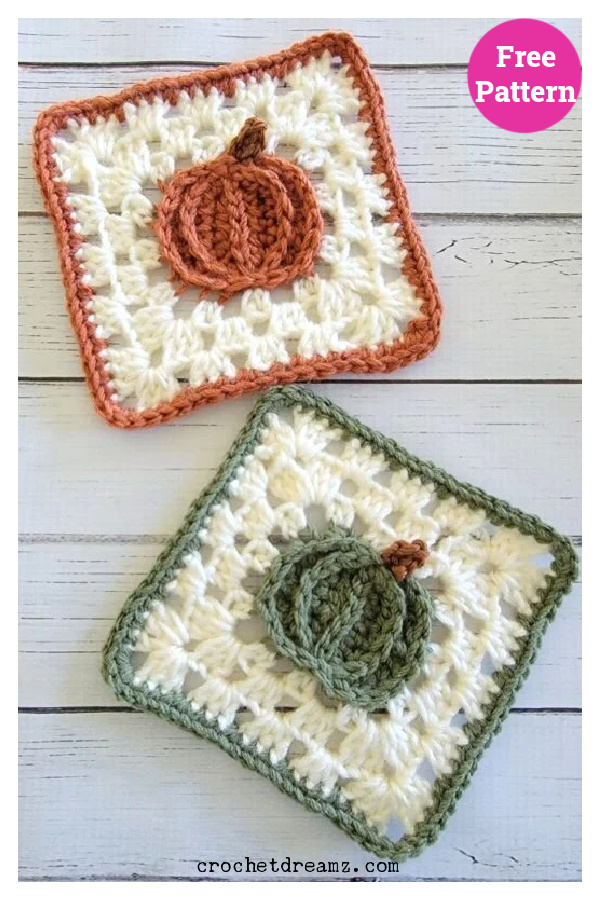 Pumpkin Coasters Free Crochet Pattern