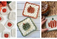 Pumpkin Granny Square Crochet Patterns Pumpkin Granny Square Crochet Patterns
