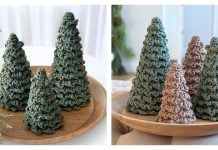 Ruffle Christmas Tree Free Crochet Pattern and Video Tutorial