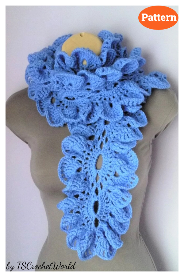 Ruffle Scarf Crochet Pattern