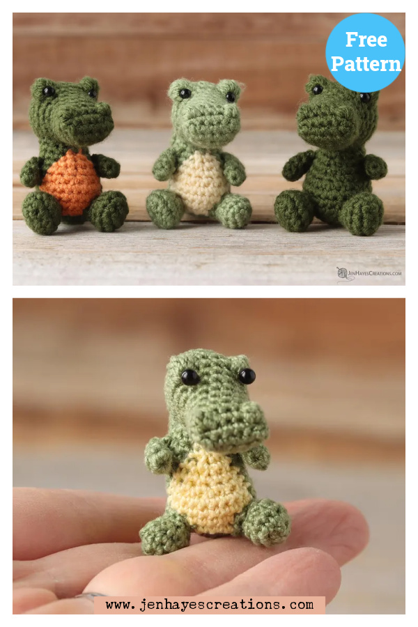 Small Alligator Free Crochet Pattern