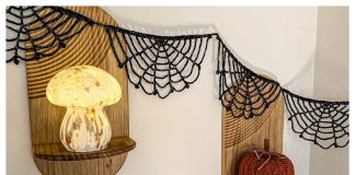 Spider Web Garland Free Crochet Pattern