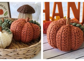 Star Stitch Pumpkin Free Crochet Pattern