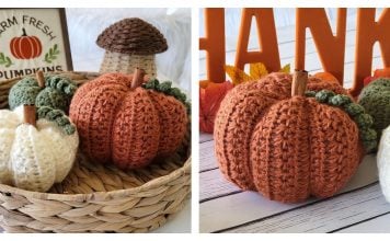 Star Stitch Pumpkin Free Crochet Pattern