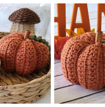 Star Stitch Pumpkin Free Crochet Pattern