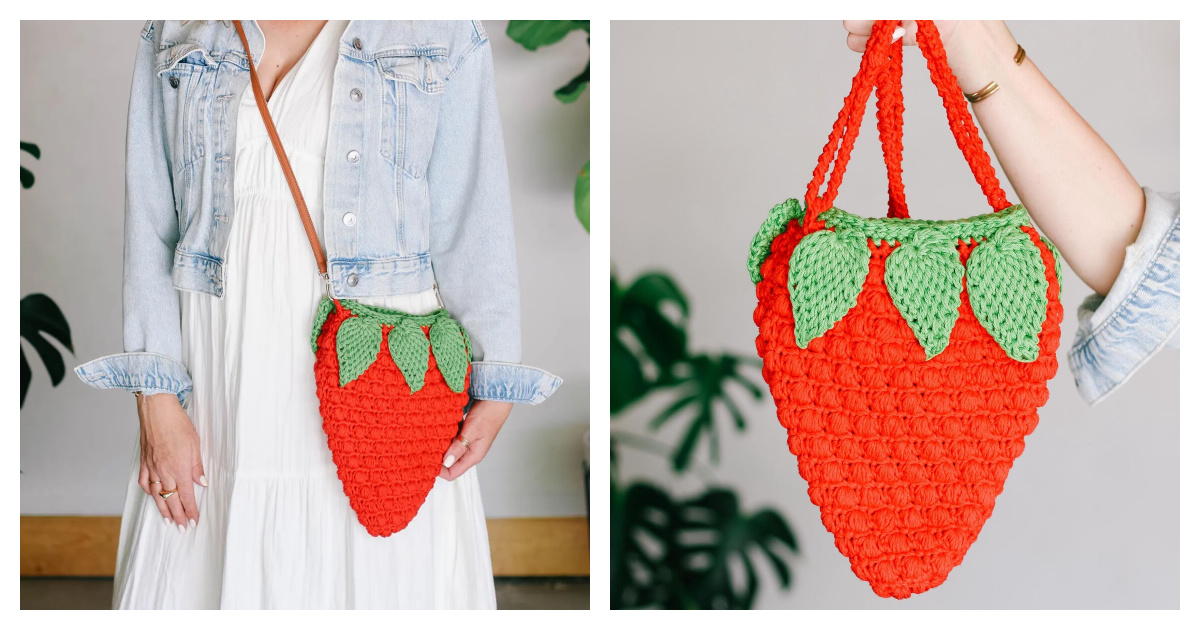 Strawberry Purse Free Crochet Pattern