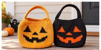 Trick or Treat Basket Free Crochet Pattern and Video Tutorial