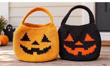 Trick or Treat Basket Free Crochet Pattern and Video Tutorial